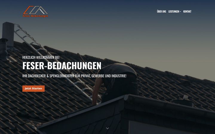 Skærmbillede af feser-bedachungen.de