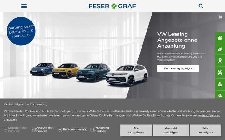Screenshot of feser-graf.de