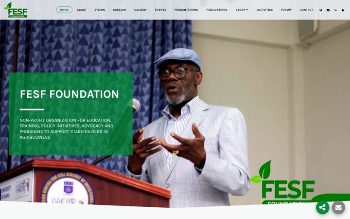 Screenshot of fesffoundation.com