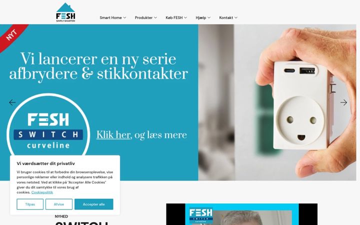 Screenshot of fesh.dk