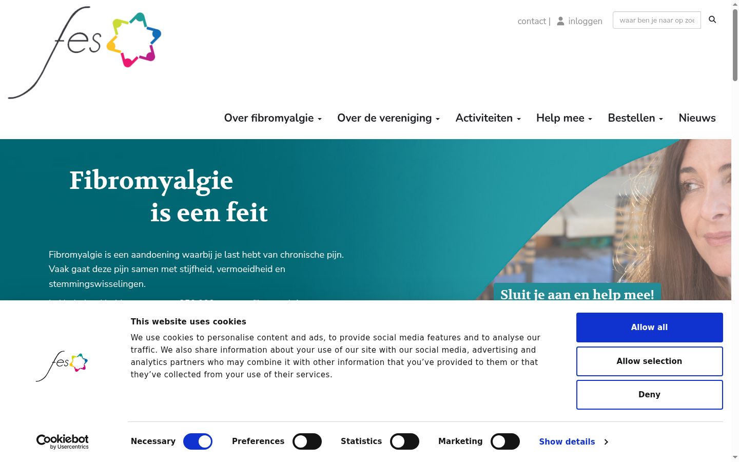 Screenshot tal-banner tal-kunsens muri qabel kwalunkwe interazzjoni