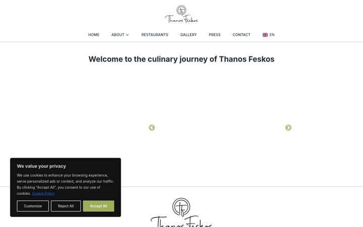 Screenshot of feskosthanos.com