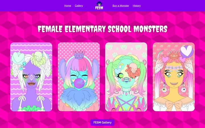 Screenshot of fesmonsters.com