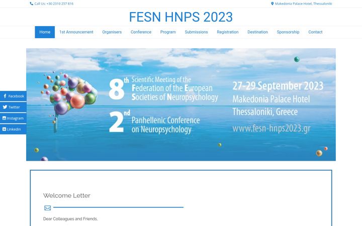 Screenshot of fesn-hnps2023.gr