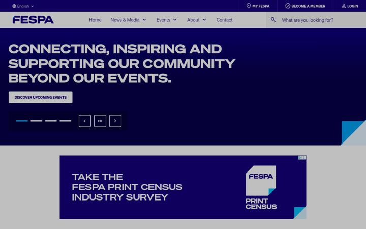 Screenshot of fespa.com