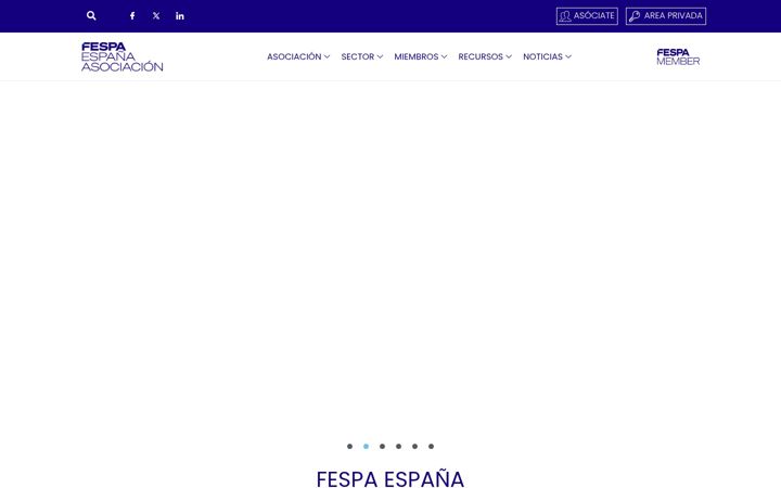 Screenshot of fespa.es