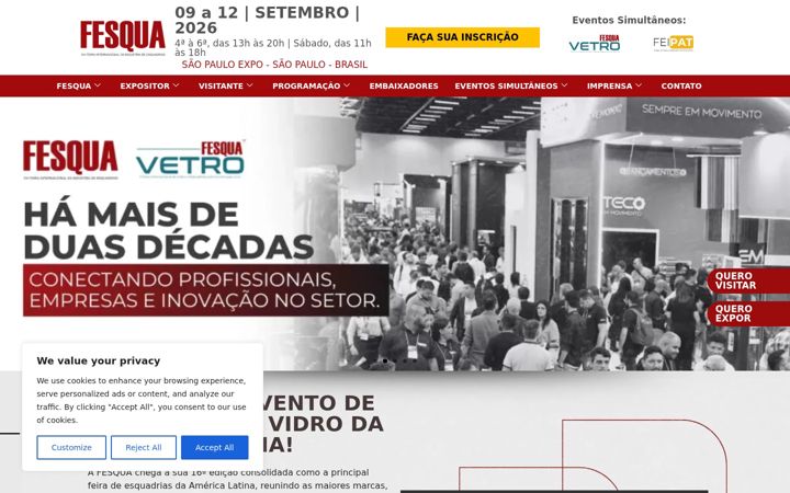 Snímek obrazovky fesqua.com.br