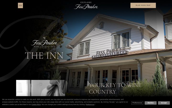 Screenshot of fessparkerinn.com