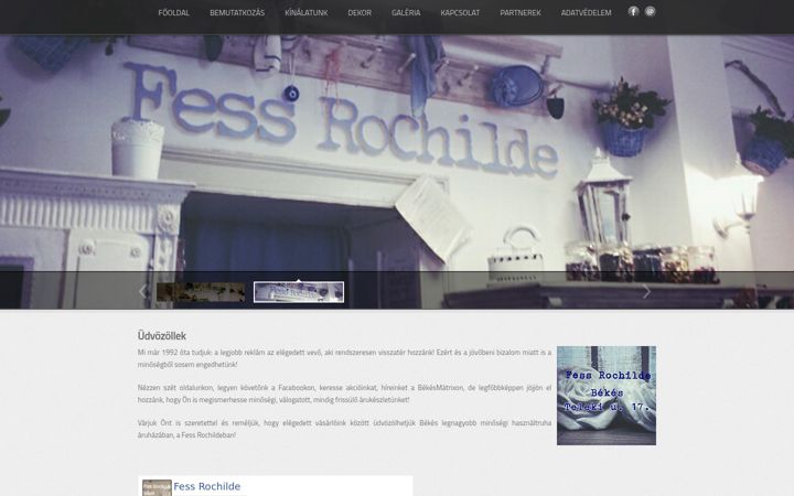 Screenshot of fessrochilde.hu