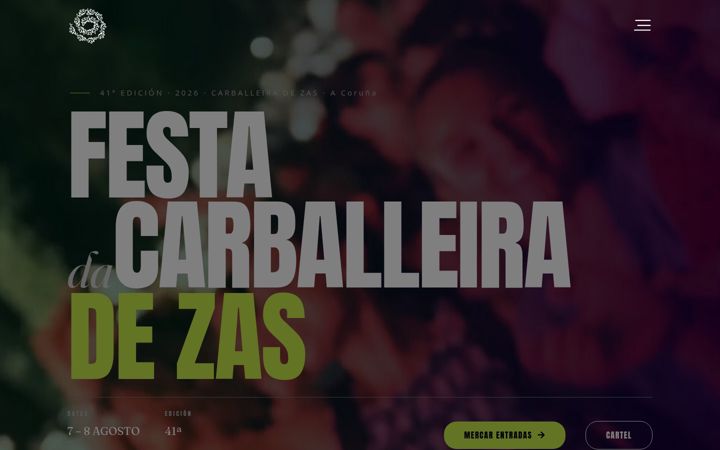 Screenshot of festadacarballeira.com
