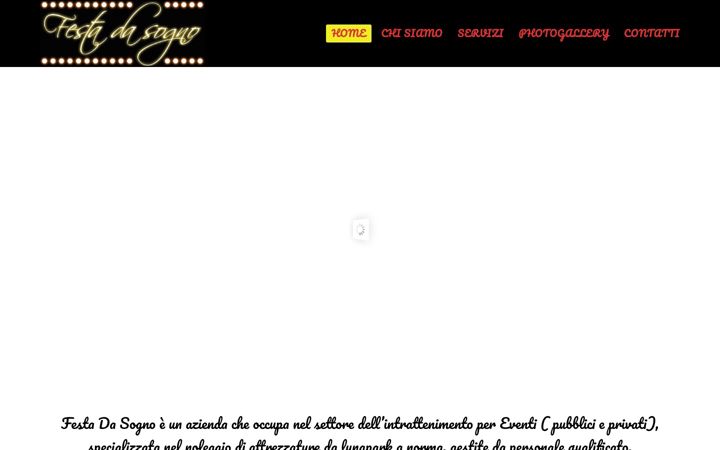 Screenshot ta' festadasogno.it