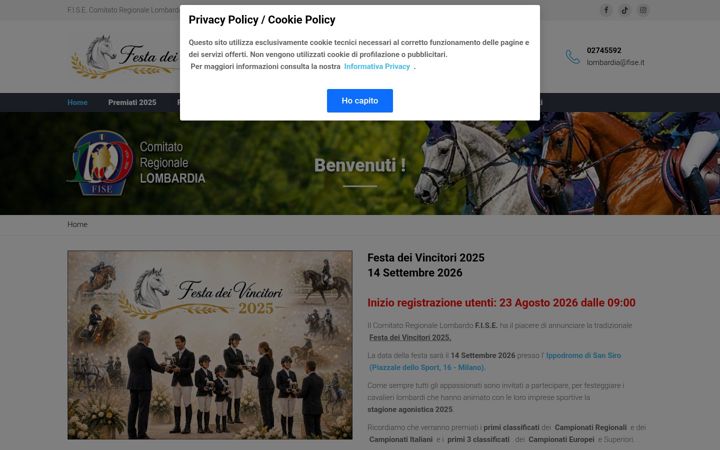 Screenshot of festadeivincitori.com