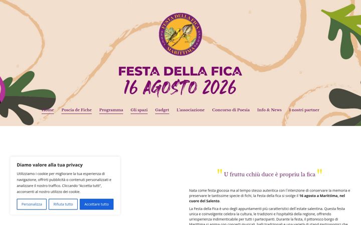 Screenshot of festadellafica.it