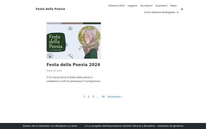 Screenshot of festadellapoesia.it