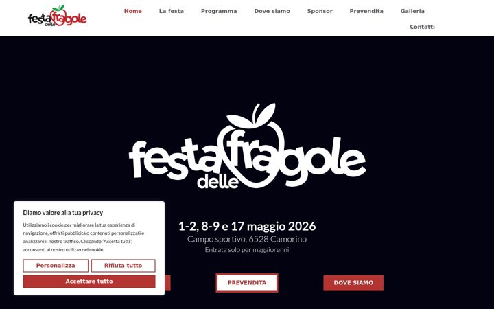 Screenshot of festadellefragole.ch
