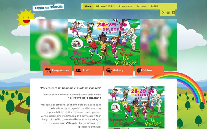 Screenshot of festadellinfanzia.it