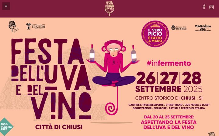 Screenshot of festadelluvaedelvino.com