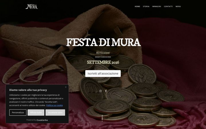 Screenshot ta' festadimura.it