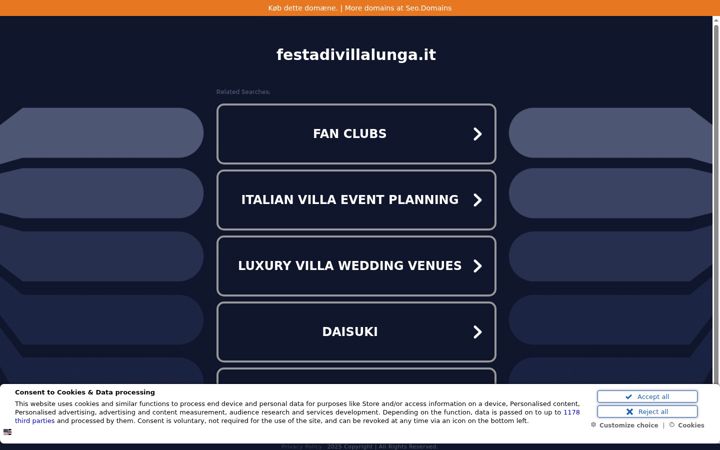 Screenshot of festadivillalunga.it