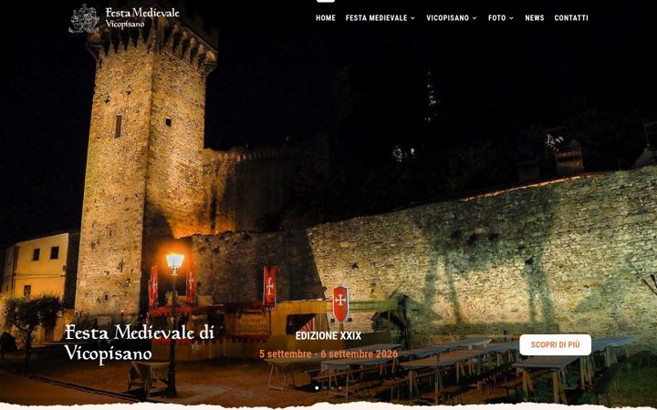 Screenshot ta' festamedievalevicopisano.it