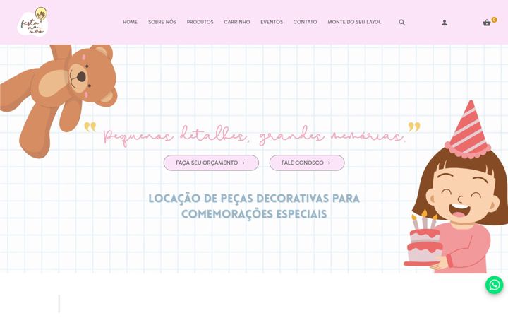 Screenshot of festanamao.com.br