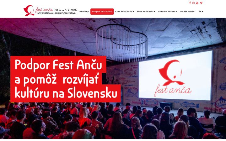 Screenshot of festanca.sk