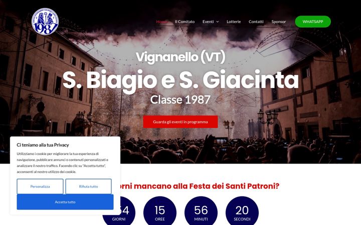 Screenshot of festapatronalevignanello.it