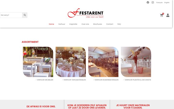Screenshot of festarent.be