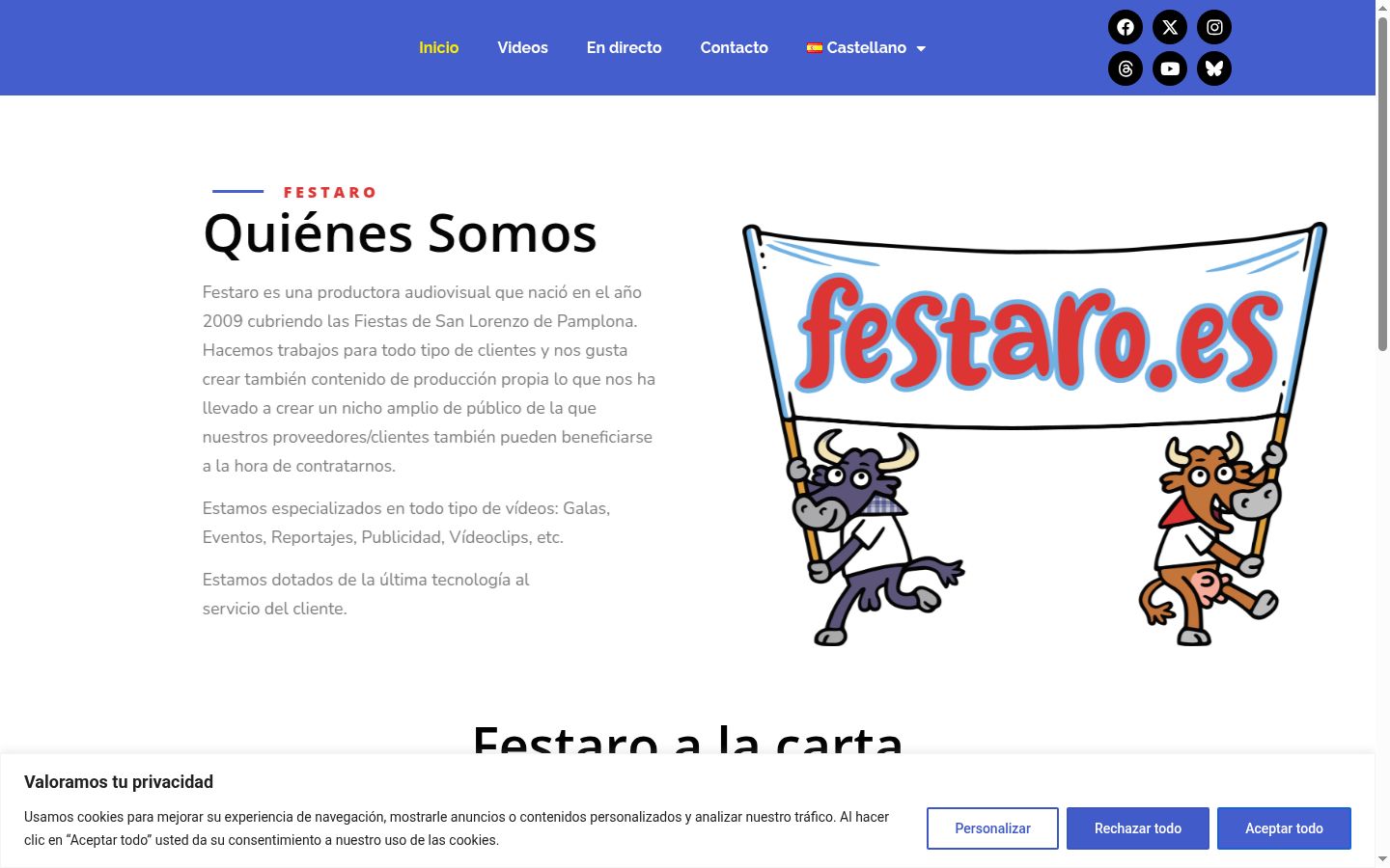 Screenshot tal-banner tal-kunsens muri qabel kwalunkwe interazzjoni