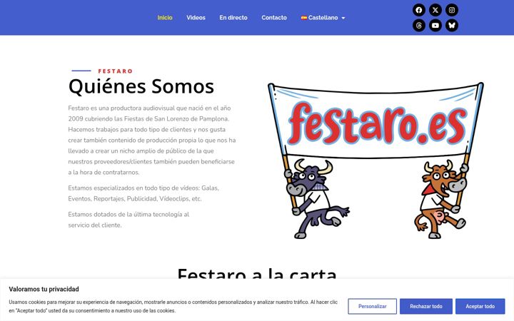 Screenshot of festaro.es
