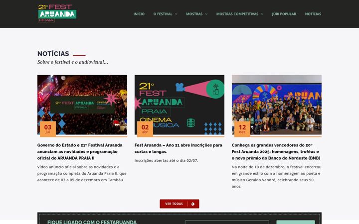Screenshot of festaruanda.com.br