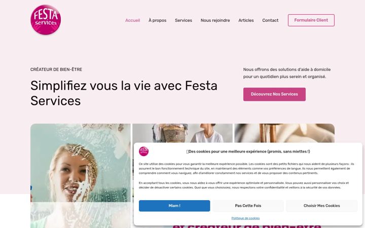 Screenshot of festaservices.be