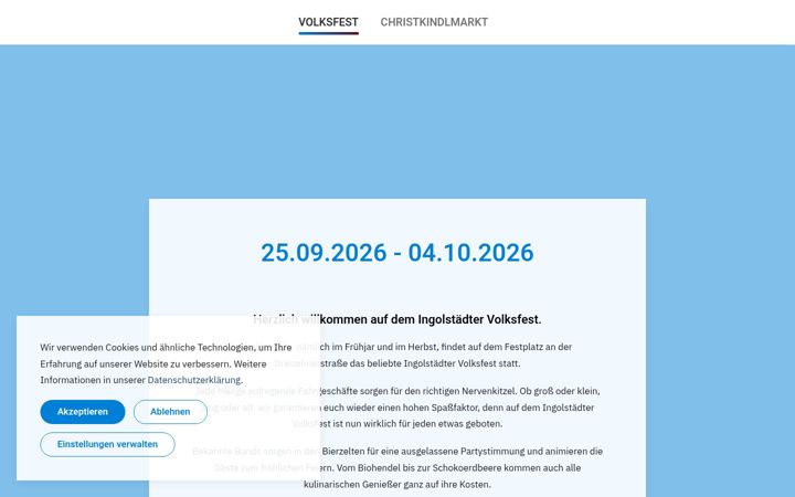Screenshot of feste-ingolstadt.de