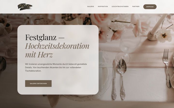 Screenshot of festglanz-dekoration.de