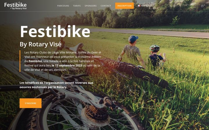 Screenshot of festibike.be