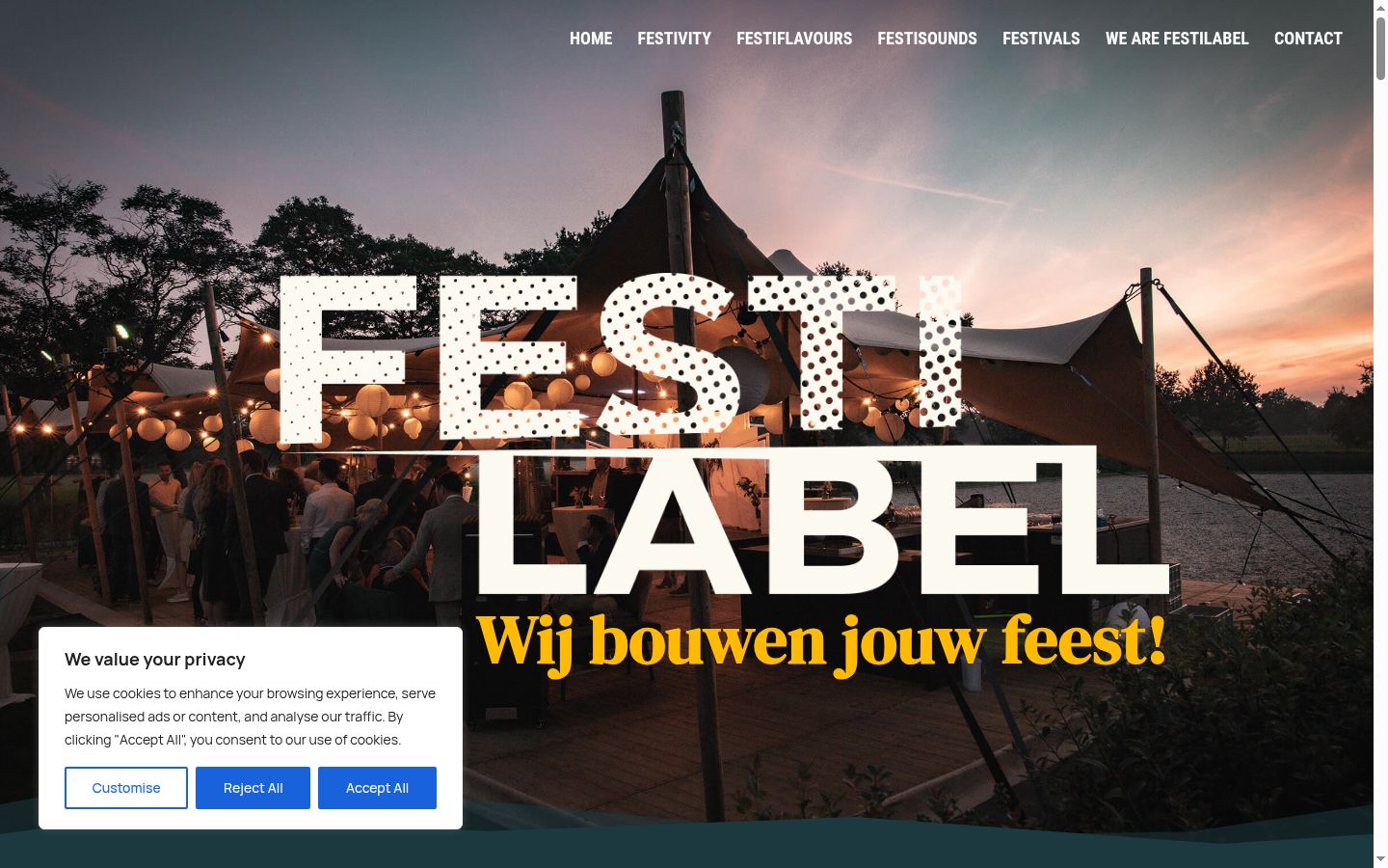 Screenshot tal-banner tal-kunsens muri qabel kwalunkwe interazzjoni