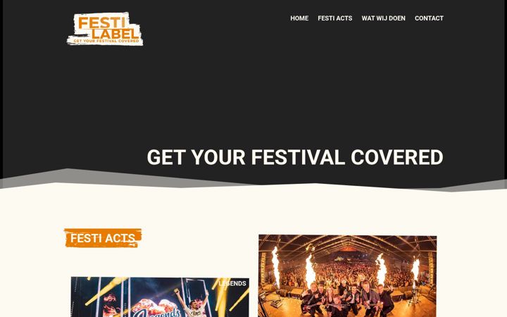 Screenshot of festilabel.nl