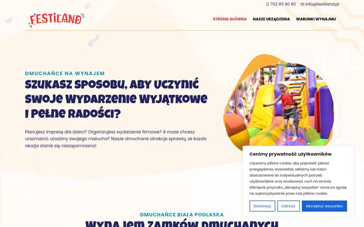 Screenshot of festiland.pl