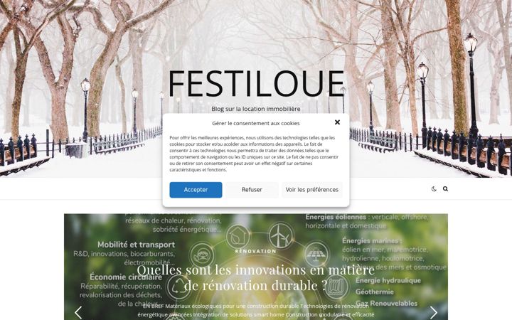 Screenshot of festiloue.fr