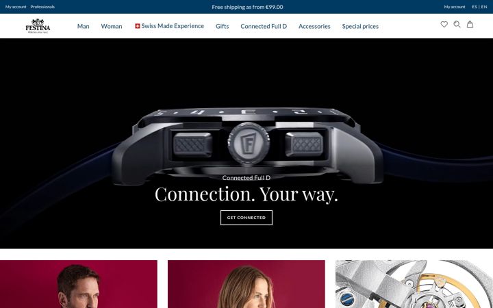 Screenshot of festina.com