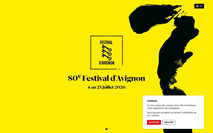 Screenshot of festival-avignon.com