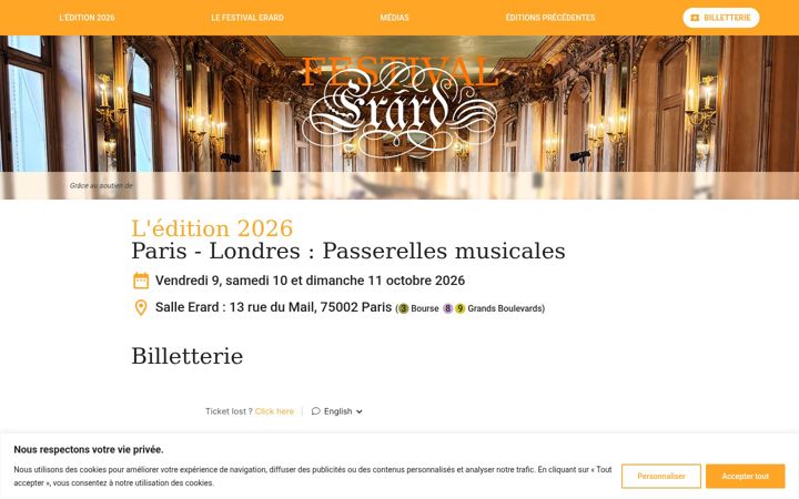 Screenshot of festival-erard.fr