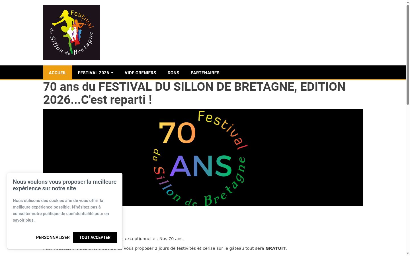 Screenshot tal-banner tal-kunsens muri qabel kwalunkwe interazzjoni