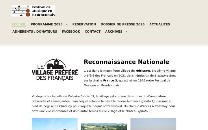 Screenshot of festival-musique-bourbonnais.com