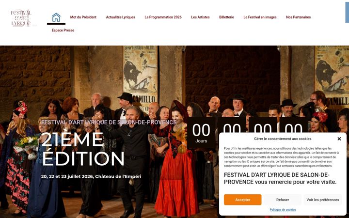 Screenshot of festivalartlyriquesalon.fr