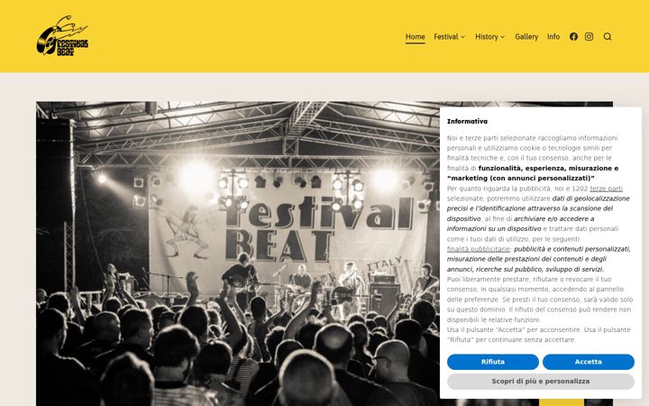 Screenshot ta' festivalbeat.net