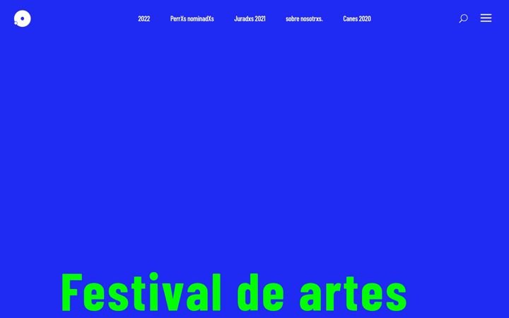 Screenshot von festivalcanes.uniandes.edu.co