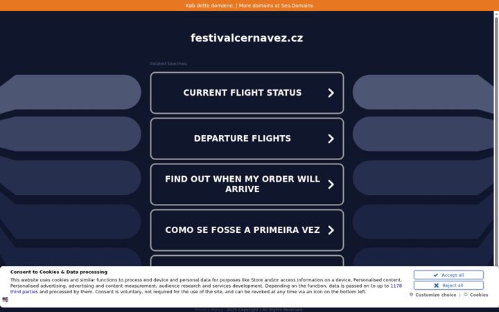 Screenshot of festivalcernavez.cz