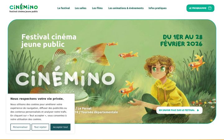 Screenshot of festivalcinemino.org