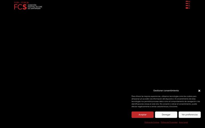 Screenshot of festivalcinesantander.com